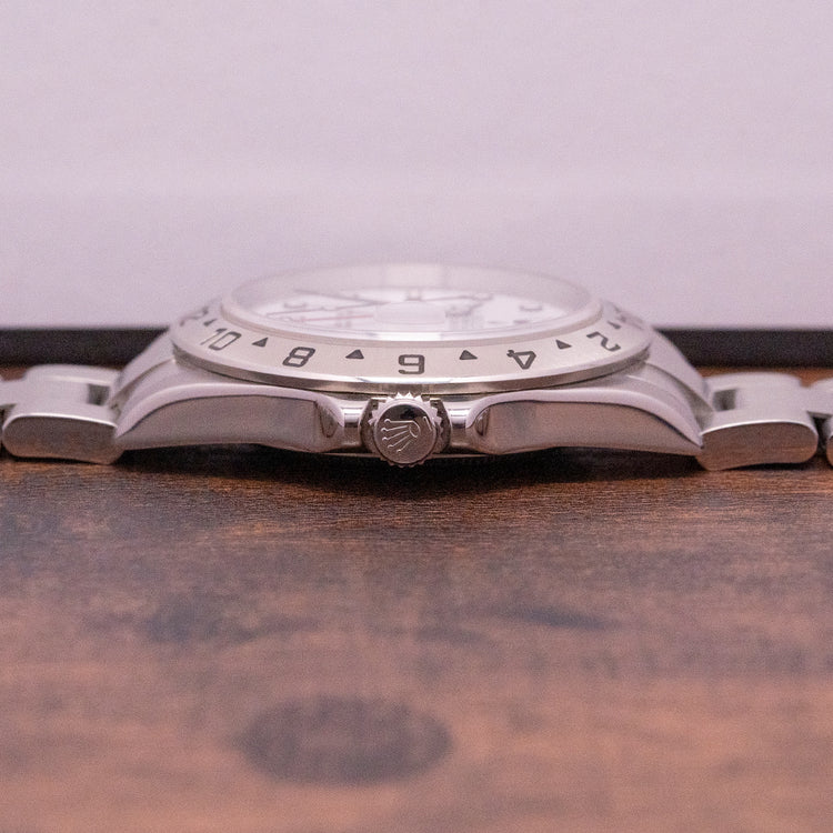 2004 Rolex Explorer II "Polar" White 16570 SEL Full Set