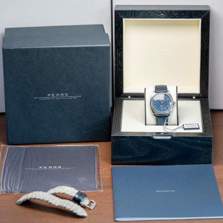 2020 Fears Brunswick 38mm Blue Dial Discontinued