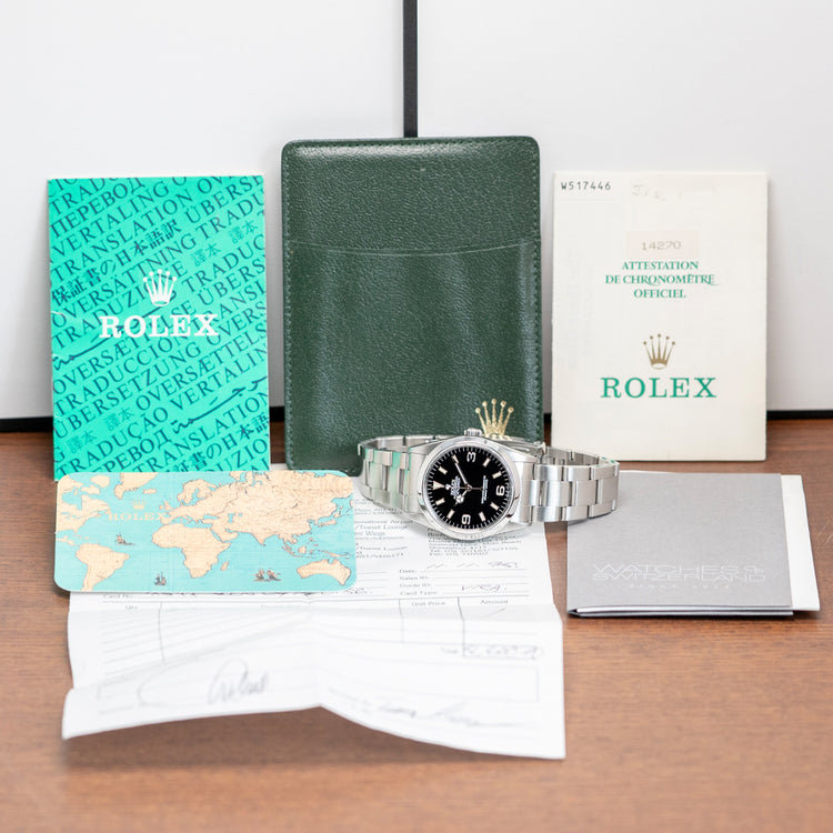 1995 Rolex Explorer 1 36mm on Bracelet with Papers 14270