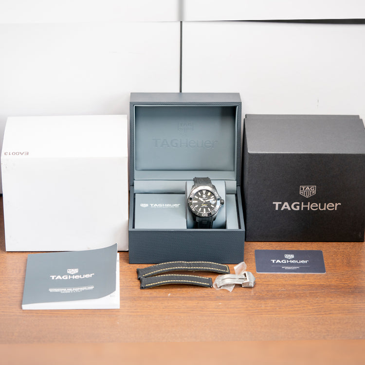 2022 TAG Heuer Aquaracer Automatic Black 41mm WAY218A-0