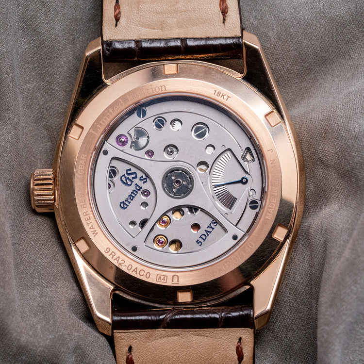 2022 Grand Seiko 18ct Rose Gold 'Tree-Rings' SLGA008J 40mm Limited