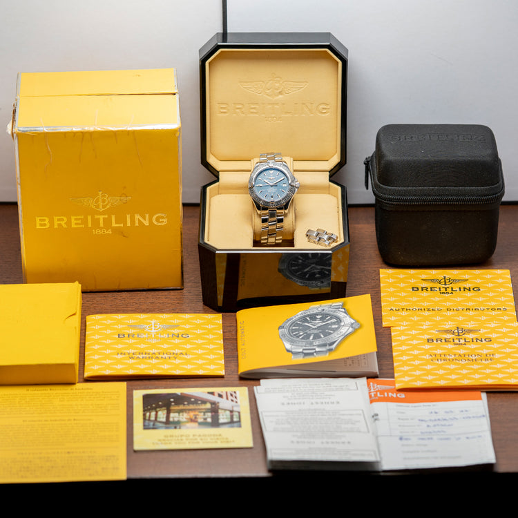 2004 Breitling Colt Automatic 'Chronometre' Blue 38mm A17350