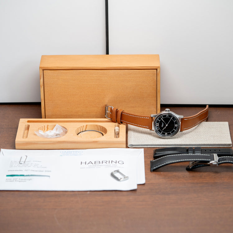 2014 Habring² Jumping Second Pilot Black Manual A09MS 42mm