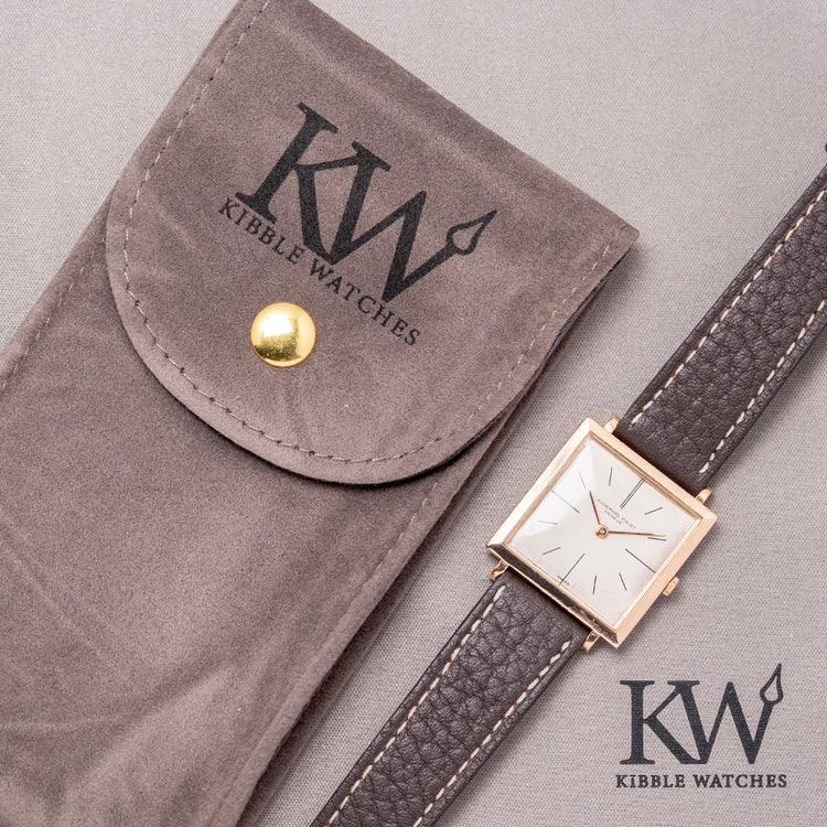1960s Audemars Piguet Ultra-Thin Square 18ct Pink Gold 25mm