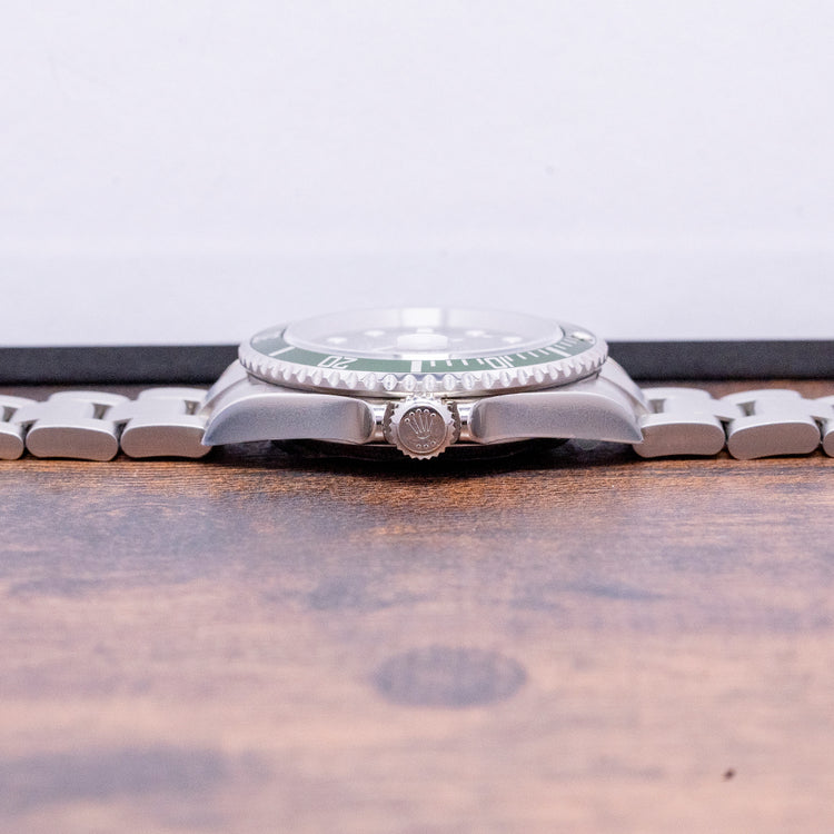 Factory Stickered 2007 Rolex Submariner "Kermit" Green 16610LV