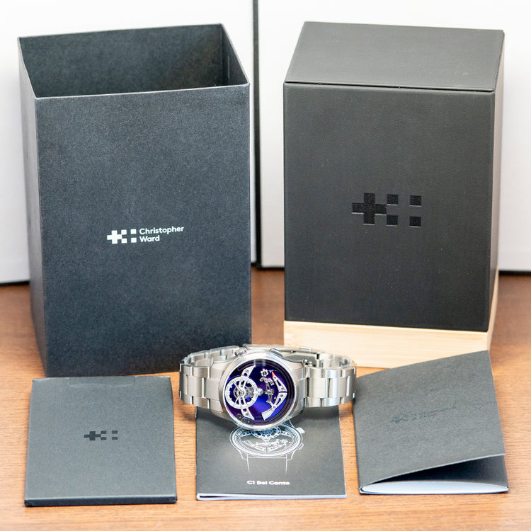 2024 Christopher Ward C1 Bel Canto 'Viola' Purple on Bracelet