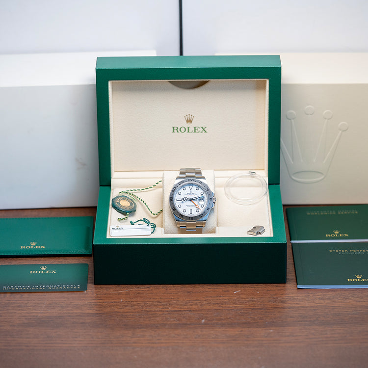 2022 Rolex Explorer II Polar White Dial 42mm on Bracelet 226570