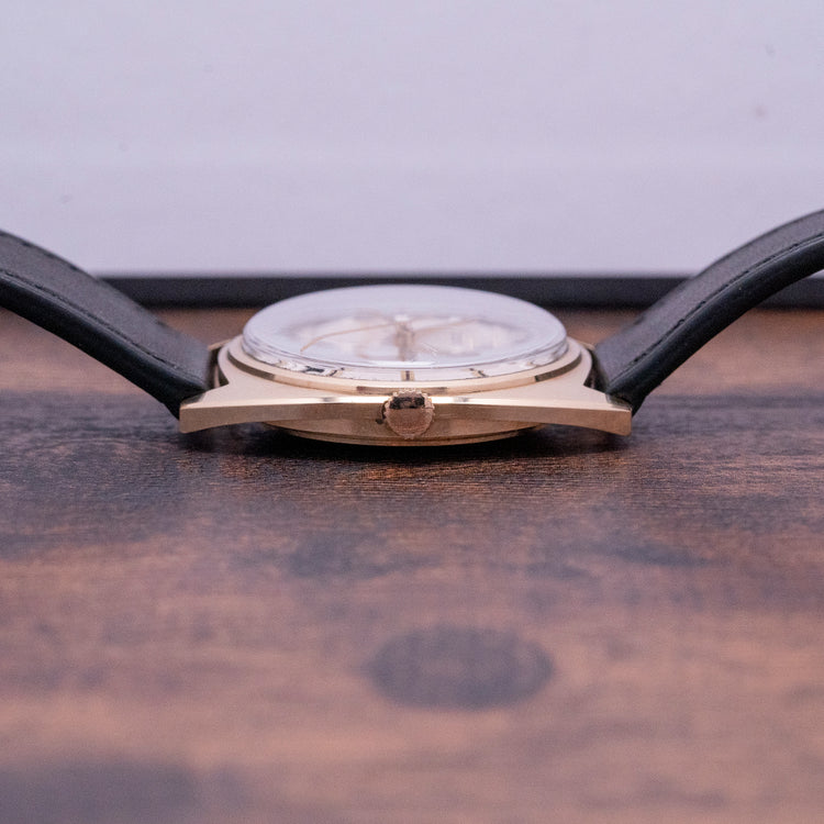 1973 Zenith Automatic Date 9ct Gold Tonneau Case Box & Booklets