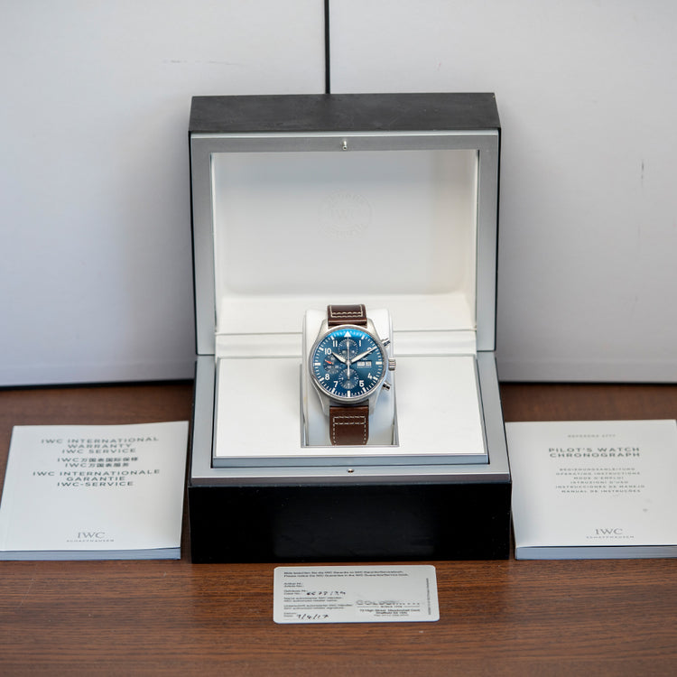 2017 IWC Pilot's Chronograph 'Le Petit Prince' Blue 43mm IW377714