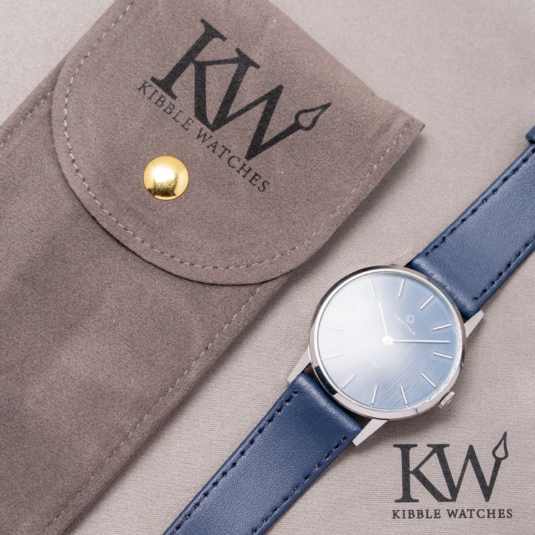 1970s Certina Jubile Blue Dial Manual Cal. 396 Steel 34mm