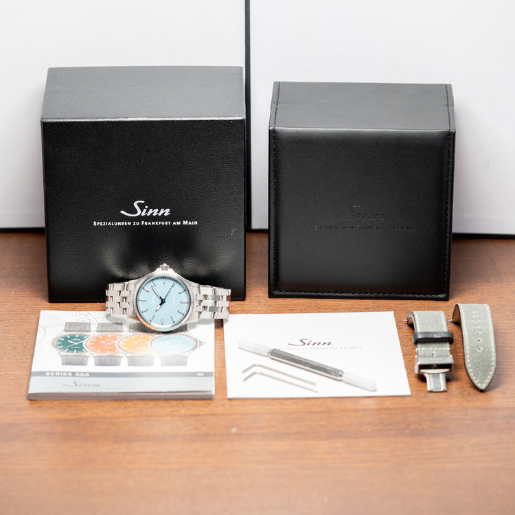 2022 Sinn 556 Aquamarine Blue Limited Edition 38.5mm 556.0115