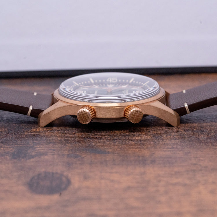 2021 Longines Legend Diver Heritage Bronze Green Dial L3.774.1.50.2