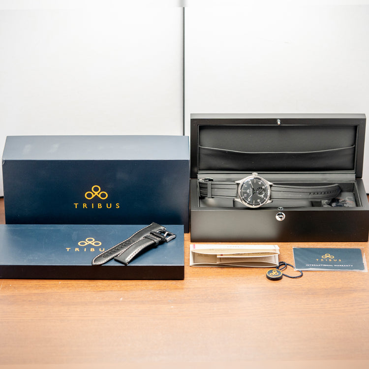 2021 Tribus Chronometer Black Automatic 41mm TRI-01