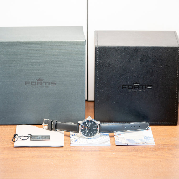 2016 Fortis Aviatis Cockpit Two Black Automatic 41mm