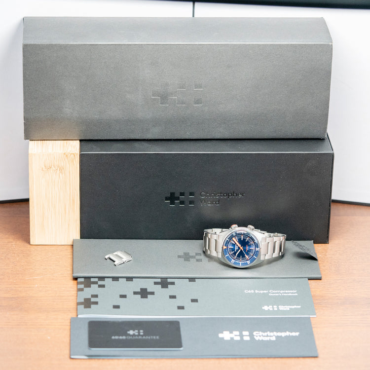 2021 Christopher Ward C65 Super Compressor Blue 41mm