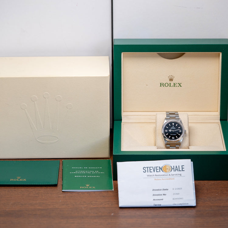 2005 Rolex Explorer I 36mm on SEL Bracelet 114270