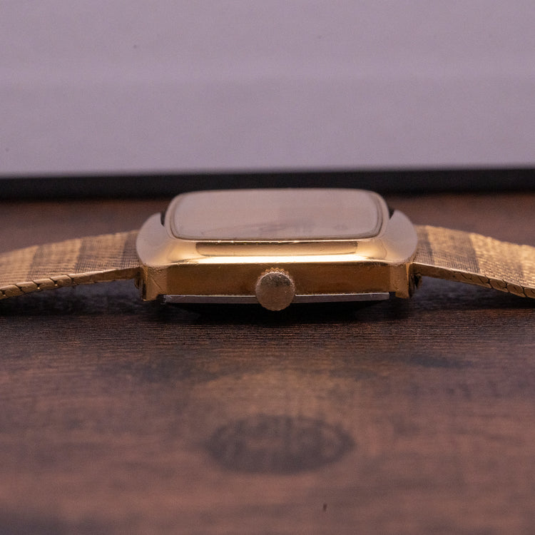 1970s Zodiac Automatic Gold-Plated "TV Screen"