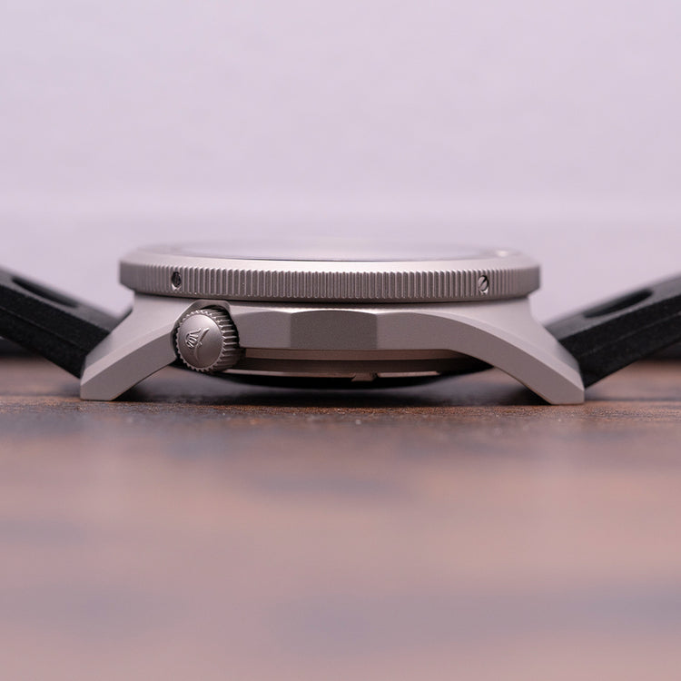 2023 Squale 1521 Black Blasted on Rubber 1521BKBL.NT