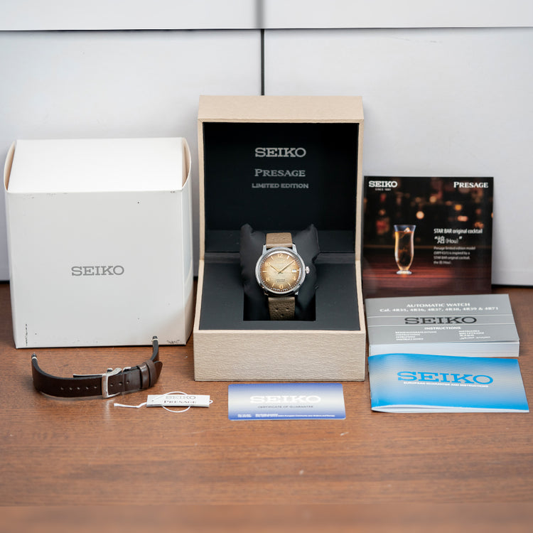 2020 Seiko Presage Cocktail Time 'Hojicha' Limited 38.5mm SRPF43J1