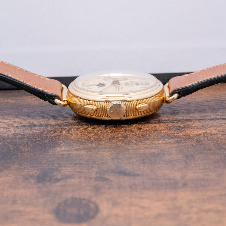 1980s Dubey & Schaldenbrand 18ct Triple Calendar Moonphase Chronograph