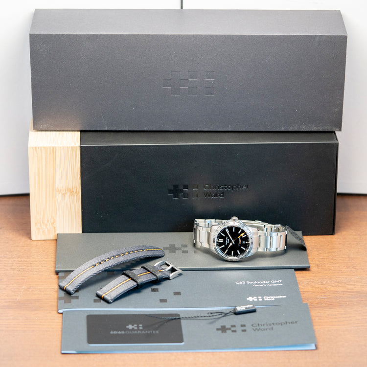 2021 Christopher Ward C63 Sealander GMT 39mm Black