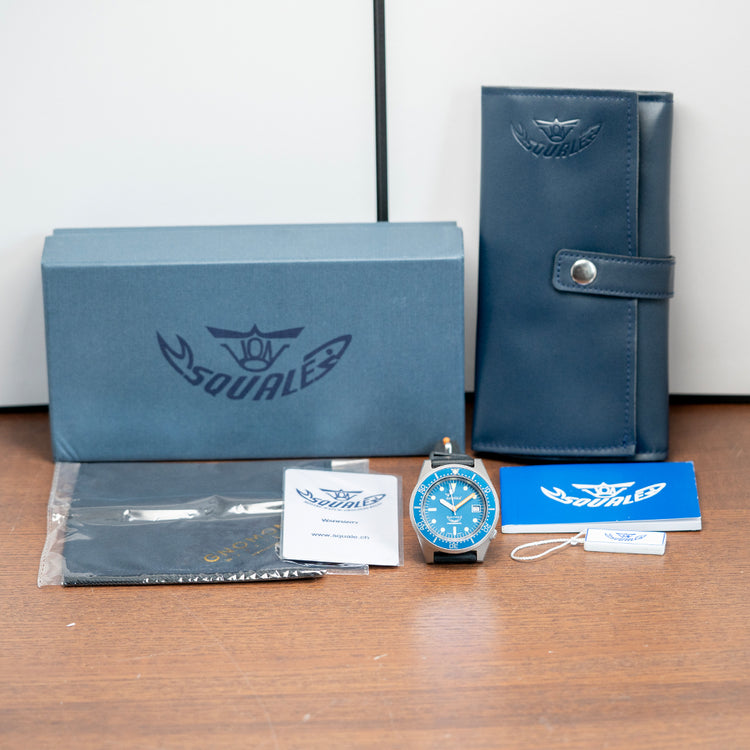 2020 Squale 1521 Blue Dial Blasted Case Automatic 42mm