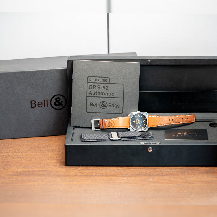 2018 Bell & Ross BR S-92 Golden Heritage BRS92-G-HE-ST 39mm