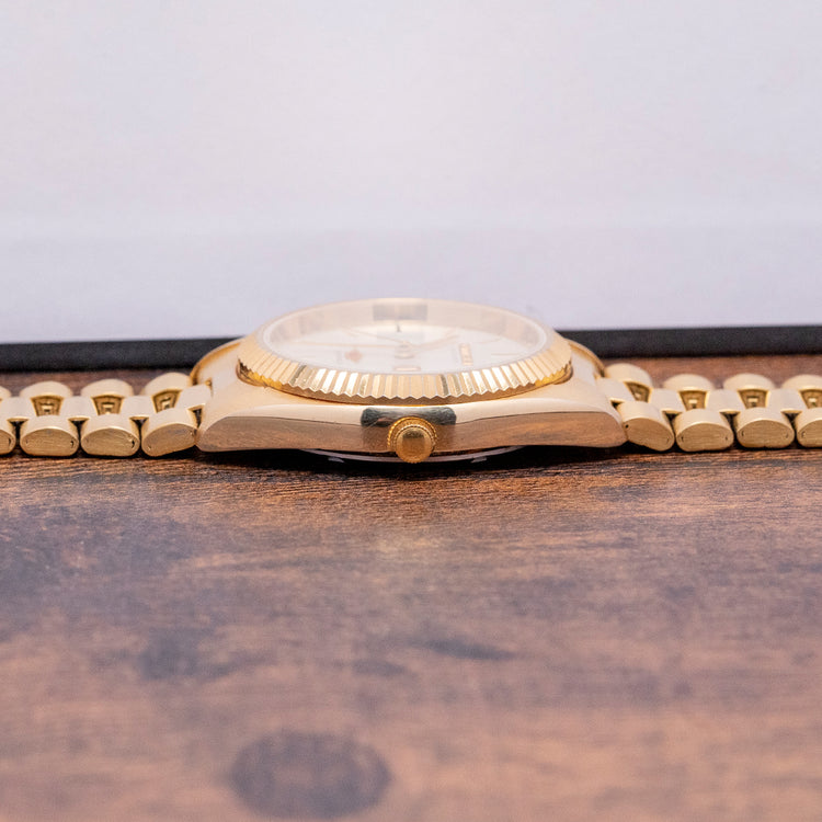 1980s Citizen Eagle 7 Yellow Gold Plated Automatic 36mm