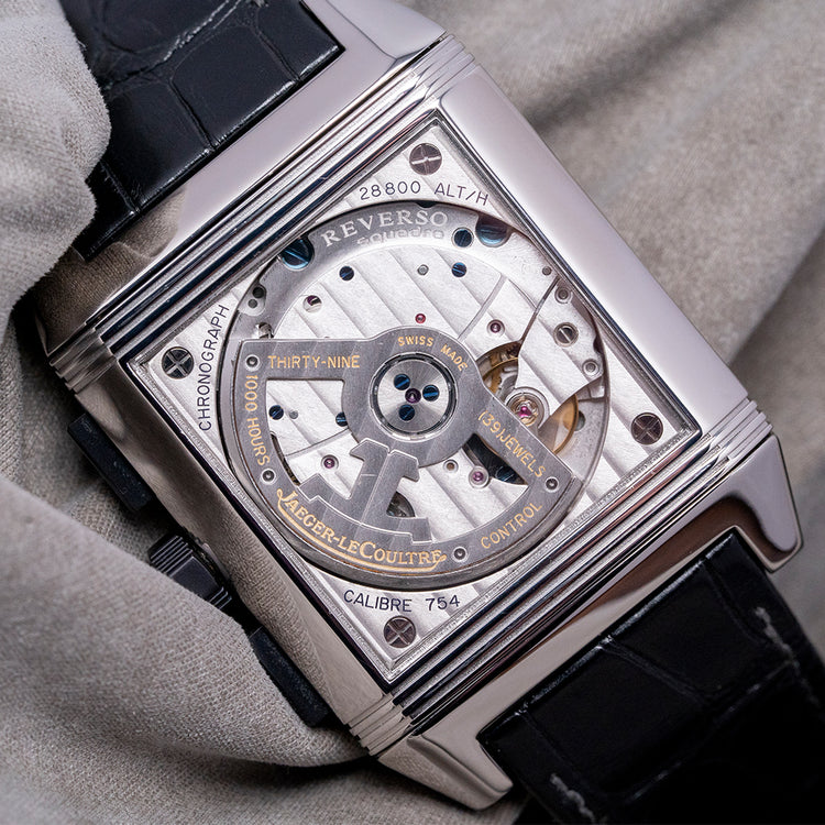 2000s Jaeger-LeCoultre Reverso Squadra Chronograph GMT 230.8.45