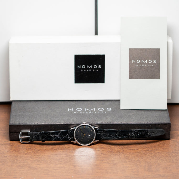 1996 Nomos Orion 35mm Manual Black Dial Early Ref 332
