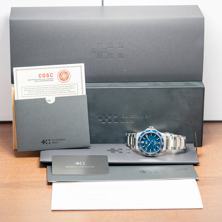 2024 Christopher Ward C60 #Tide V4 Logo COSC 42mm