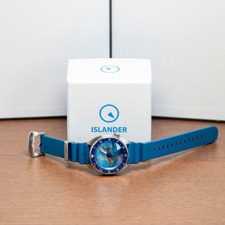 2025 Islander Automatic Blue 'Turtle' Dive Watch 43mm #ISL-301