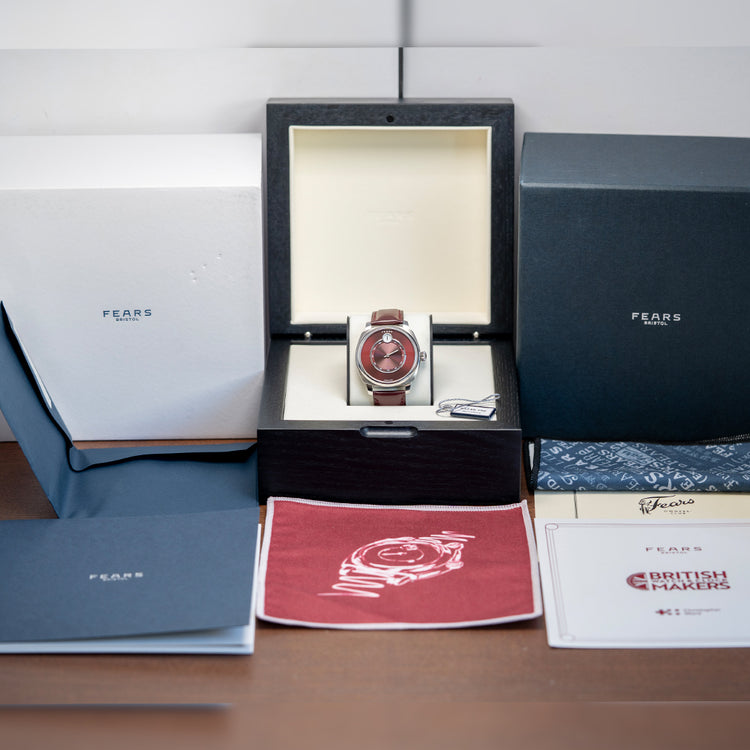 2023 Fears Christopher Ward Alliance 01 Jump Hour Red Dial