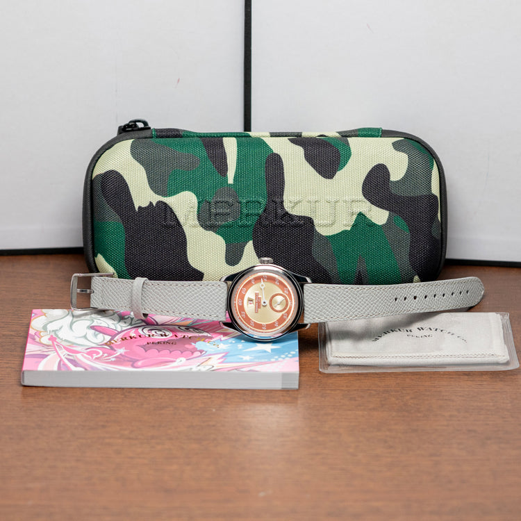 2025 Pierre Paulin Jumping Hour Automatic 'Beige Red' 38mm