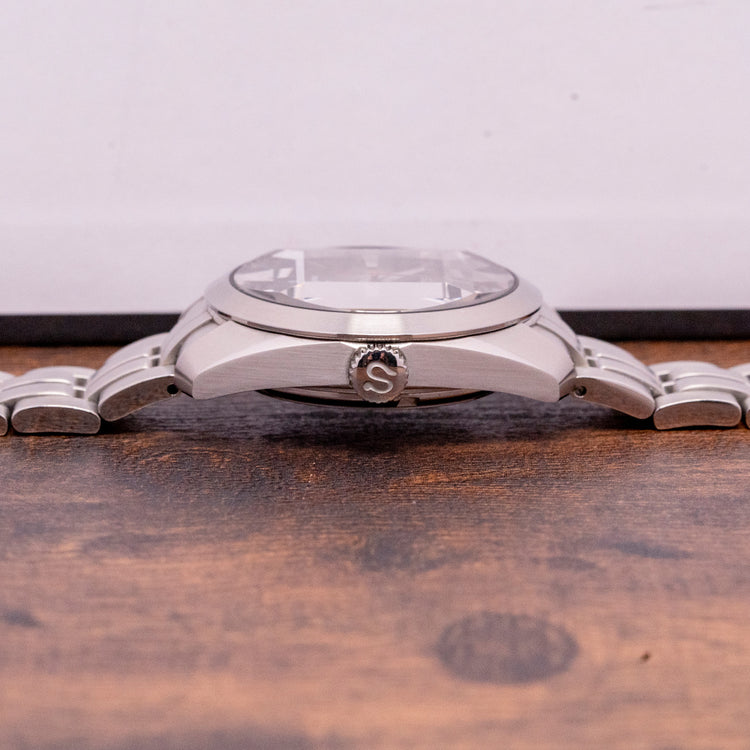 2019 Seiko SARB003 Smoke Grey Dial Faceted Crystal 38.5mm