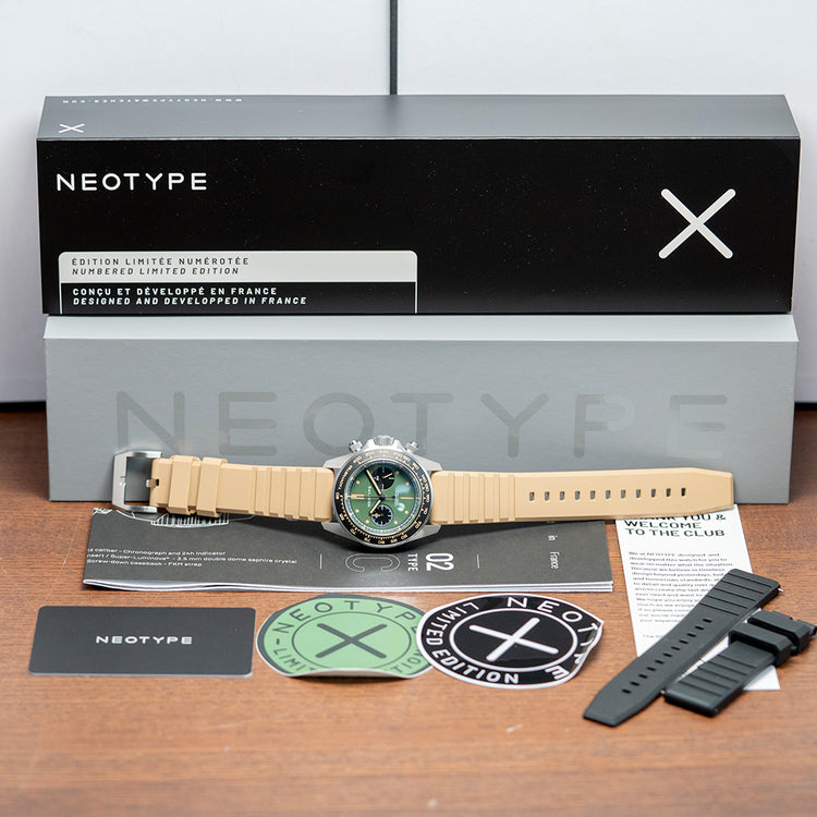 2025 Neotype LM02 Type C 'Green + Old Radium' 41mm