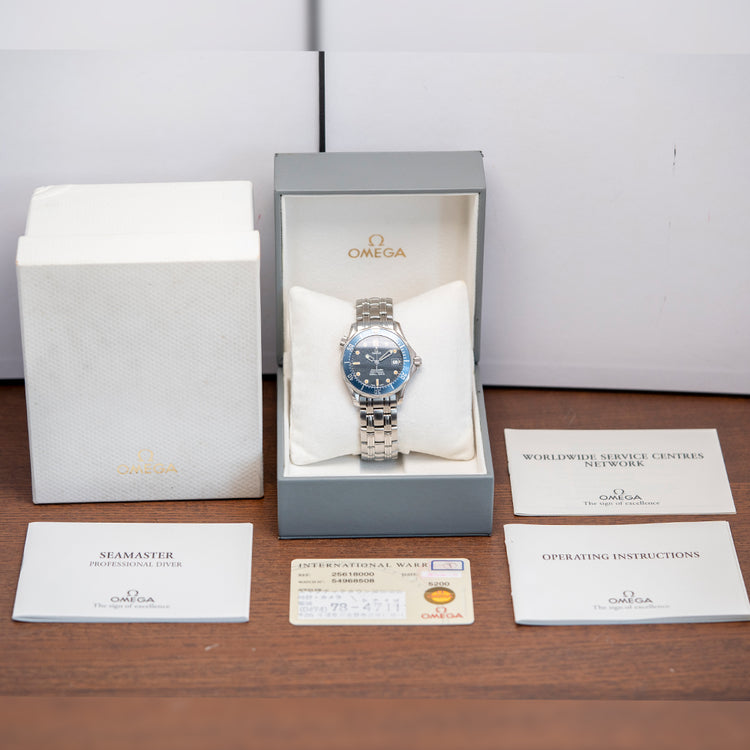 1995 Omega Seamaster 300m Quartz Blue Tritium 36mm 2561.80.00