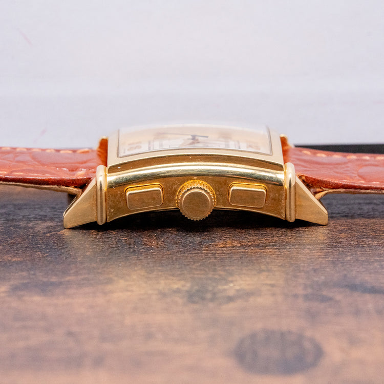 1990s Girard Perregaux Vintage 1945 Chronograph 18ct Gold 2599