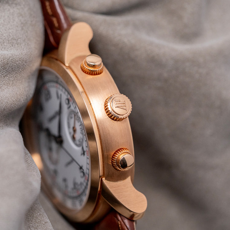 2014 Audemars Piguet Jules Audemars 18ct Rose Chrono 41mm 26100OR