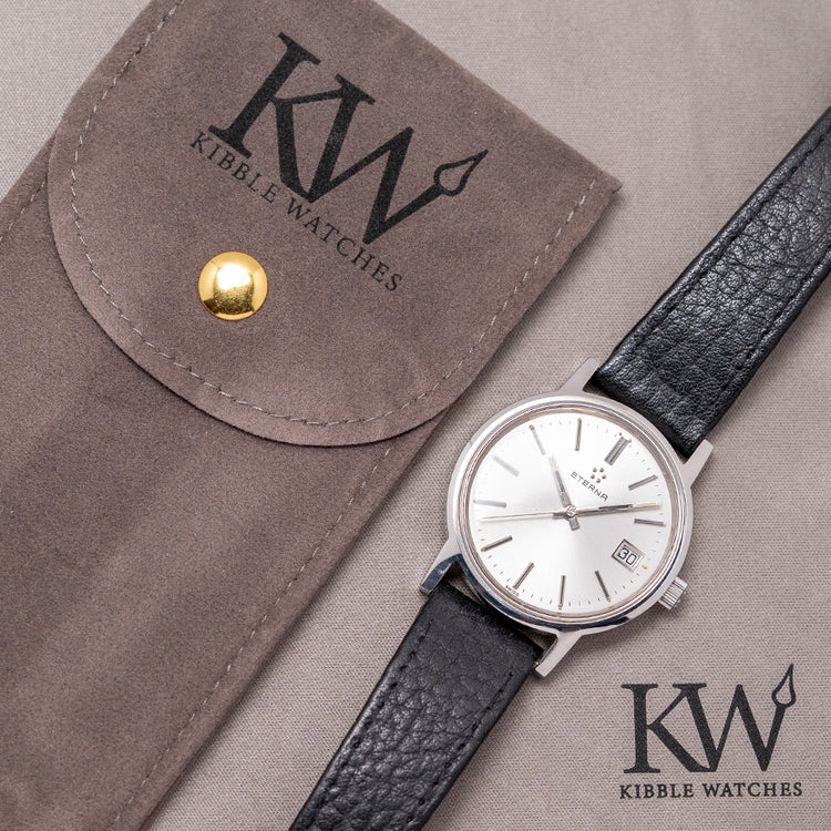 1977 Eterna Date Manually Wound Presentation Watch 35mm
