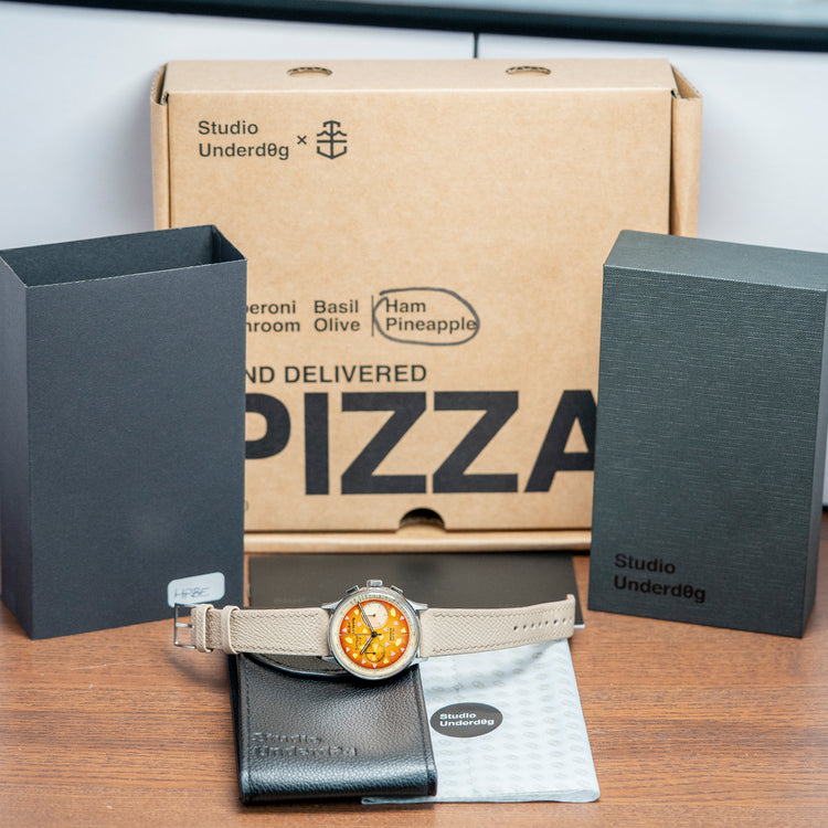 2024 Studio Underd0g Series 1 Ham & Pineapple Pizza Watch