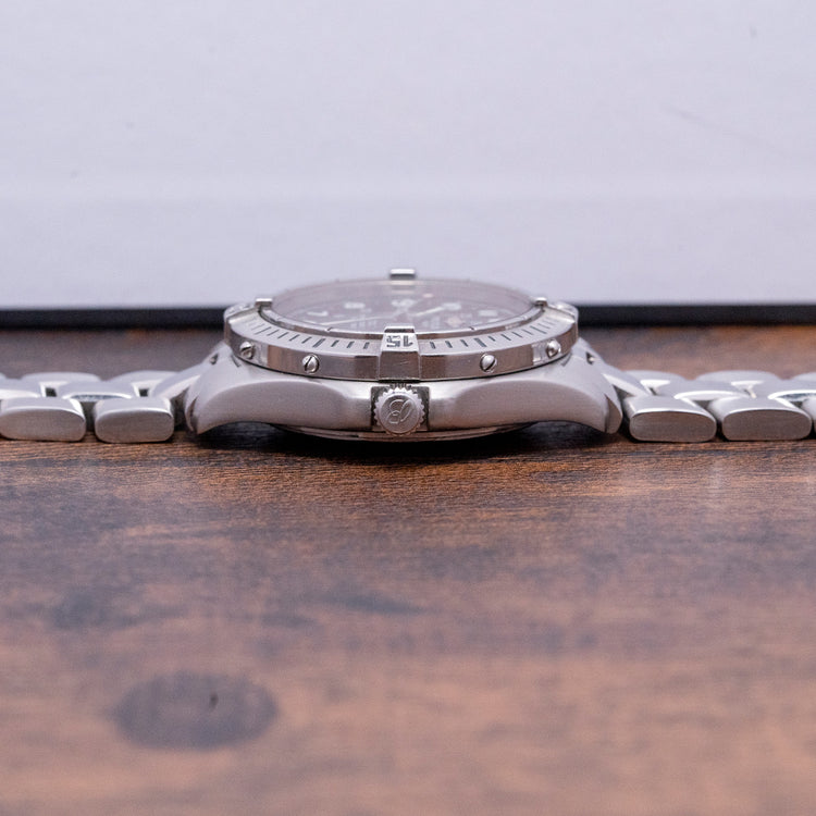 2004 Breitling Colt Quartz Black 38mm A74350 Box & Papers