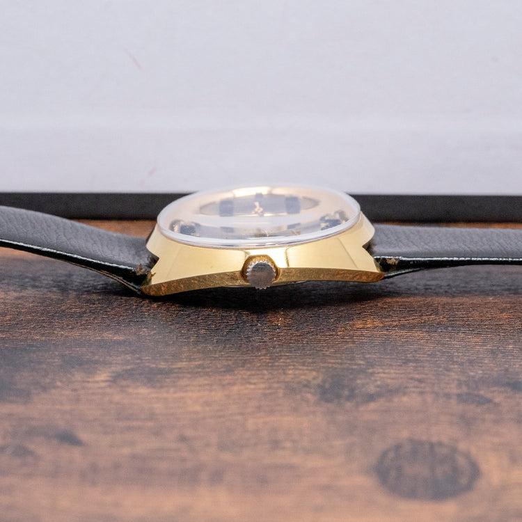 1960s Jaquet-Droz 17 Jewels Electric Blue Dial Art-Deco 34.5mm