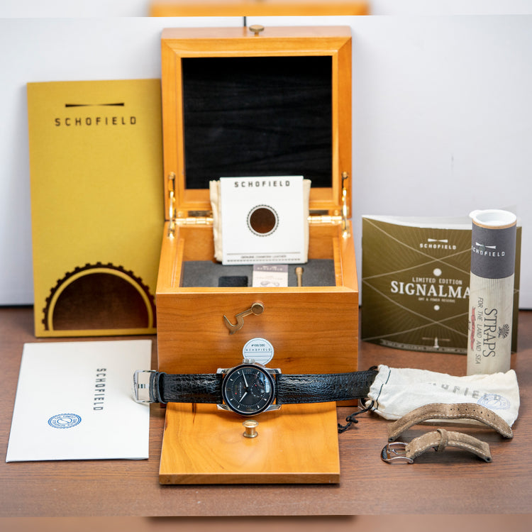 2012 Schofield Signalman GMT Polished Limited Edition 44mm