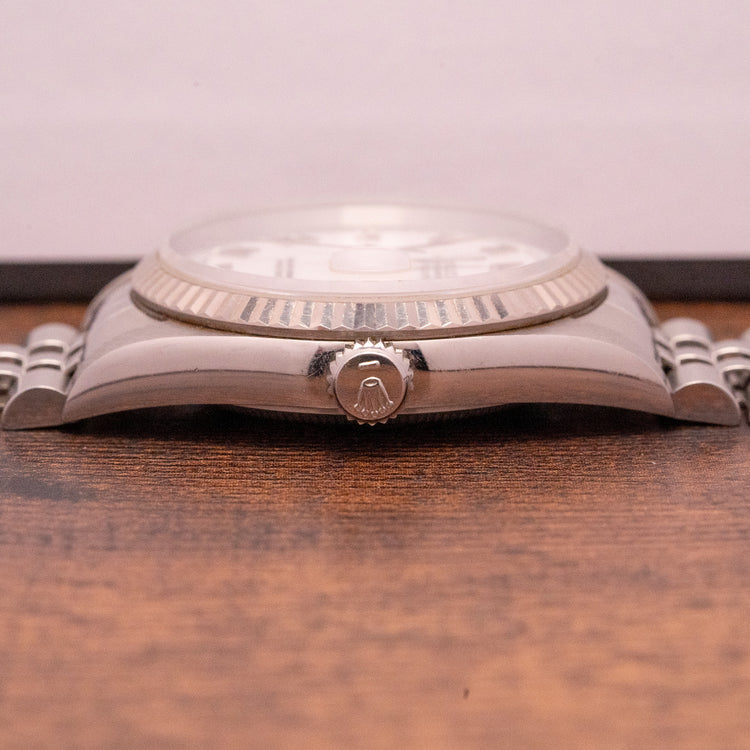 1995 Rolex Datejust 36mm White Roman Dial 16234