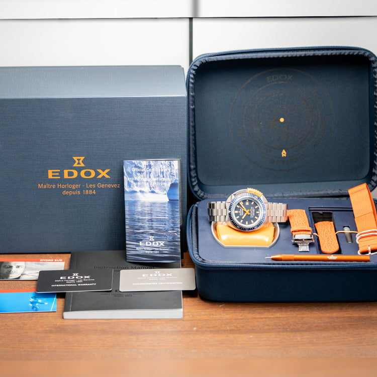 2016 Edox Hydro Sub North Pole Automatic Limited Edition