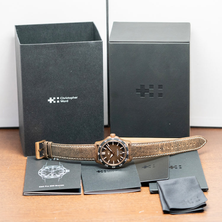 2025 Christopher Ward C60 Pro 300 Bronze Auto 42mm