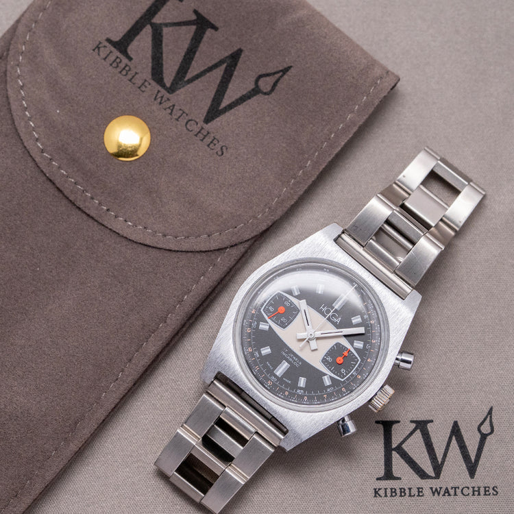 1960s HOGA/Vulcain "Surfboard" Chronograph Valjoux 7733 35.5mm