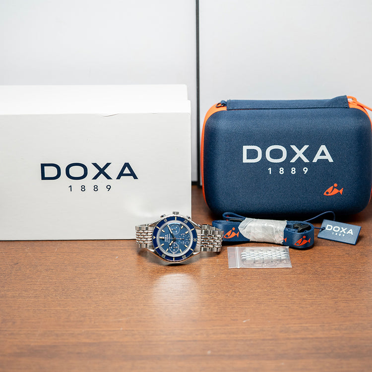 2020s DOXA SUB 200 C-Graph 'Caribbean' Blue 45mm
