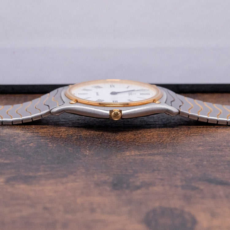 2000s Ebel Sport Wave Steel & Gold Ultra-Thin Quartz 34mm
